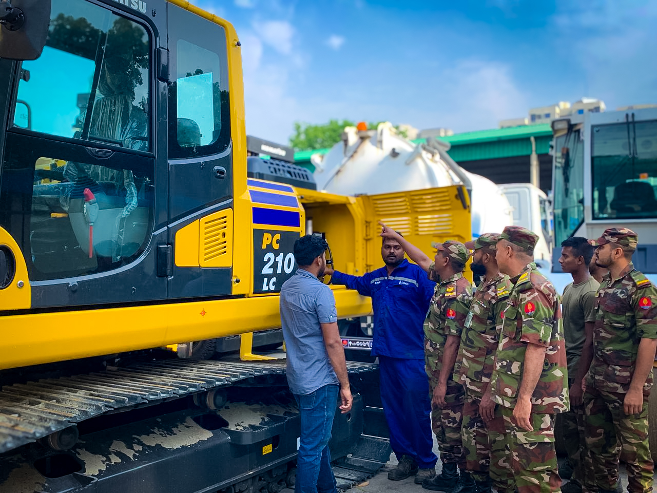 Deploying 15 Heavy Equipment for Disaster Response